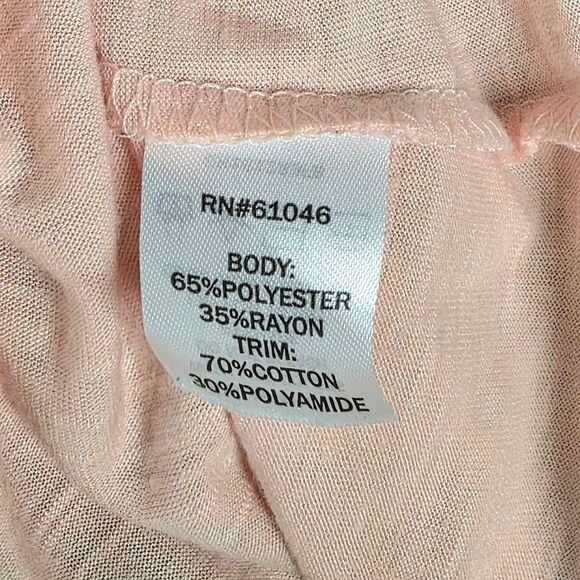 Vanity Lace Front Halter Tank Top Blush Pink S - Picture 6 of 7